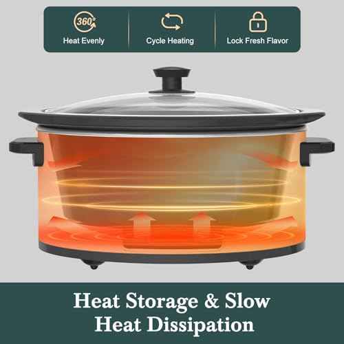 8 Quart Programmable Slow Cooker with Timer Keep Warm