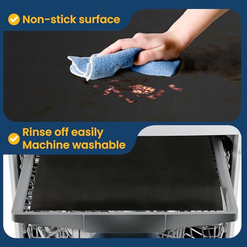 4Pack Oven Liners for Bottom of Electric Gas Oven (4 Count)