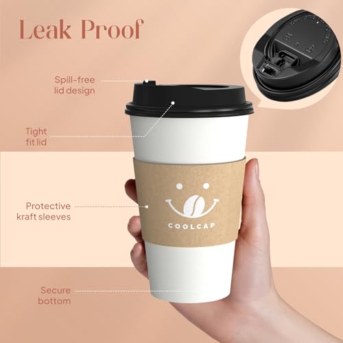 Coffee Cups with Lids and Sleeves (300 Count)