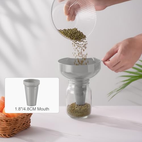 Wide Mouth Versatile Funnel for Kitchen Use for Filling Bottles (4 Count)