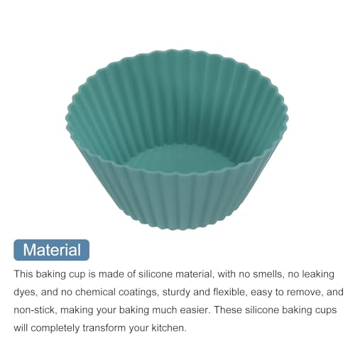 12Pcs Silicone Cupcake Liners