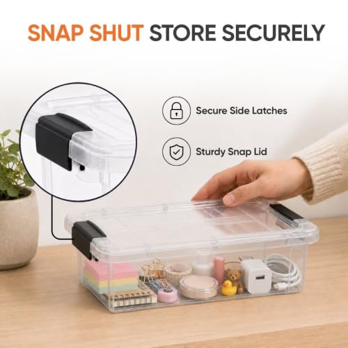 2.3 Quart Clear Plastic Storage Containers with Lids (36 Count)