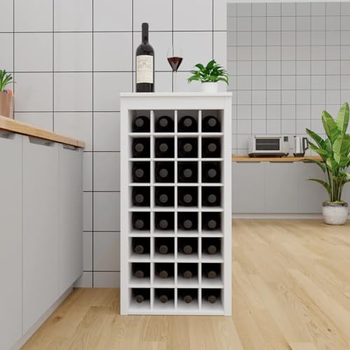 8 Tier Freestanding Wine Rack Wood