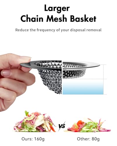 Reversible Kitchen Sink Drain Strainer