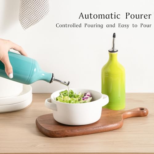 Sweejar Ceramic Olive Oil Dispenser Bottle Set