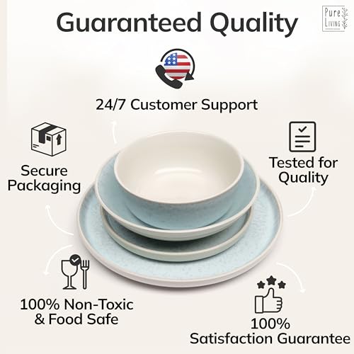 16 Piece Stoneware Dinnerware Set for 4 (16 Count)
