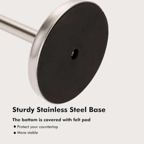 Paper Towel Holder Stand with Sturdy Base Fits Standard and Jumbo Sized Paper Towel