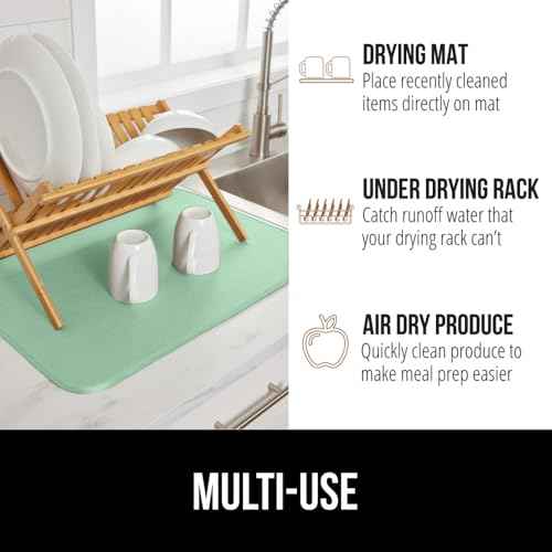 Ultra Absorbent Microfiber Dish Drying Mat