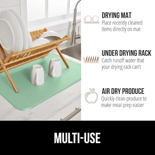 Ultra Absorbent Microfiber Dish Drying Mat (2 Count)