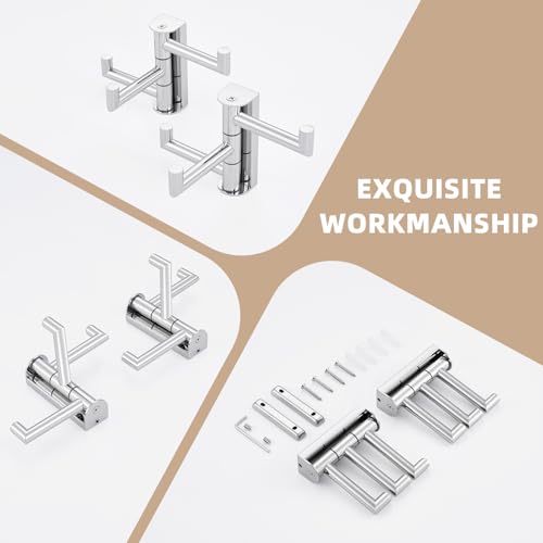 Swivel Towel Hook Polished Chrome (2 Count)