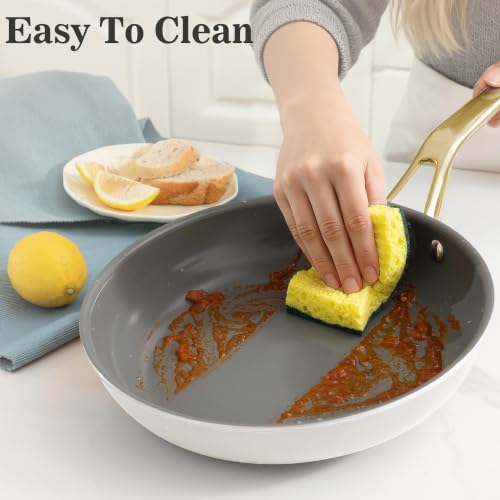 White 10 Piece Ceramic Cookware Set