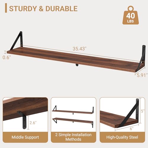 Floating Shelves for Wall (3 Count)