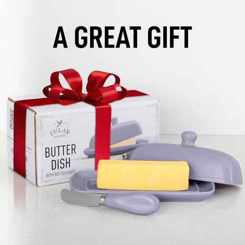 Zulay Butter Dish With Lid For Countertop