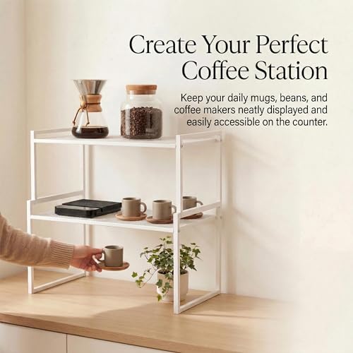 Stackable Kitchen Cabinet Organizer Shelves Pantry Rack Set of 2 (2 Count)