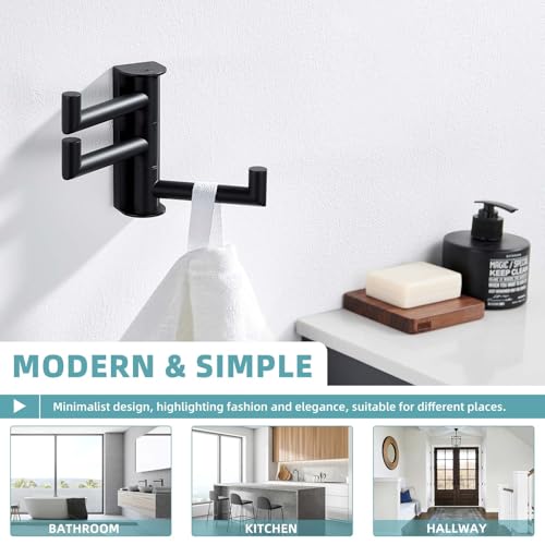 Swivel Towel Hook with 3 Arms