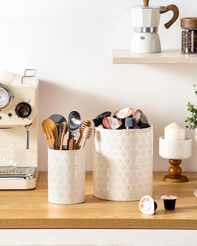 LYDIA Ceramic Utensil Holders (2 Count)