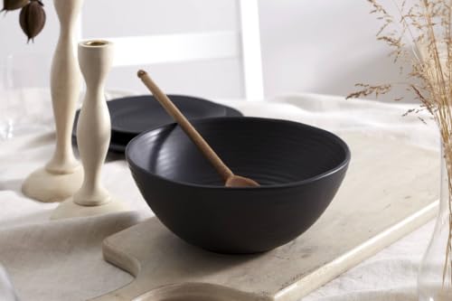 Black Ridge Piece Dinnerware Set (12 Count)
