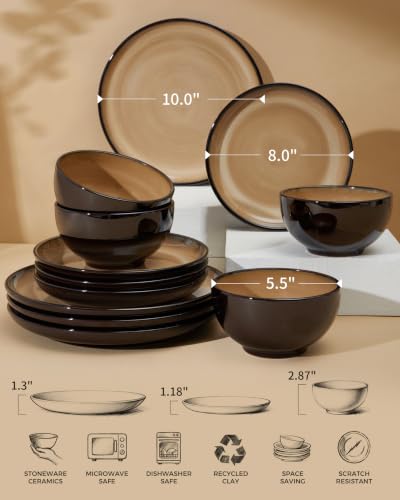 Stoneware Dinnerware Sets for 4