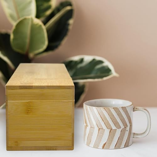 Bamboo Tea Organizer Box Chemical Free Eco