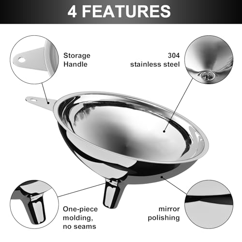 Stainless Steel Large Funnel