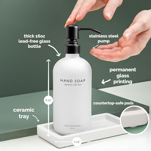 Glass Soap Dispenser Set (2 Count)