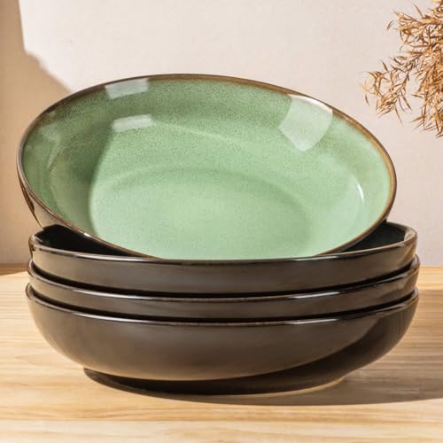 9.0" Ceramic Pasta Bowls Set of 4 (4 Count)