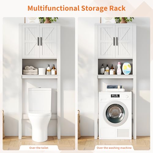 23.6 Inches Wide Toilet Rack with Over The Toilet Storage Cabinet