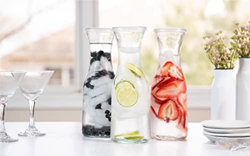 Glass Carafes with Lids (4 Count)