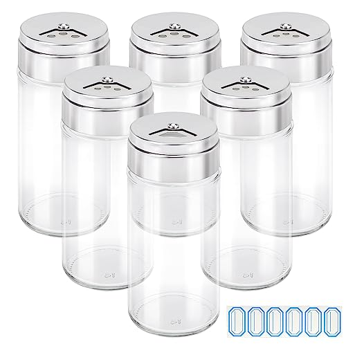 Spice Jar with Shaker Lids (6 Count)