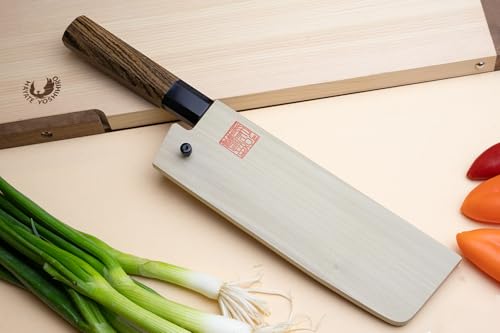 Nashiji High Carbon White Steel #2 Japanese Nakiri Vegetable Knife with Cocobolo Wood Handle