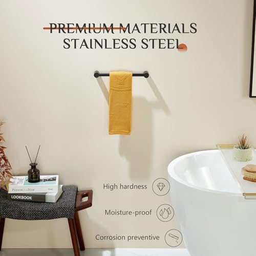 Towel Bars Matte Black 12