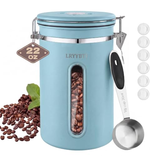 22 OZ Airtight Coffee Canister Stainless Steel (22 Count)