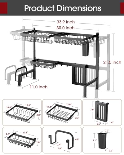 Over The Sink Dish Drying Rack