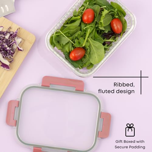 24pc Borosilicate Glass Storage Containers with Lids (24 Count)