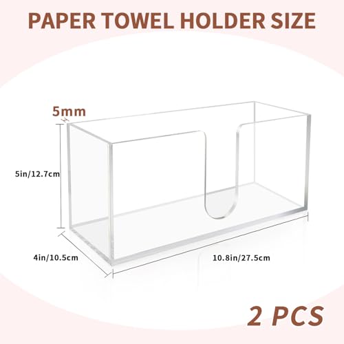 Acrylic Paper Towel Holder (2 Count)