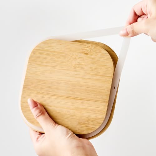 Sweejar 4 qt Large Jars with Bamboo Lids