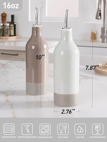 Ceramic Oil Dispenser Bottle (2 Count)