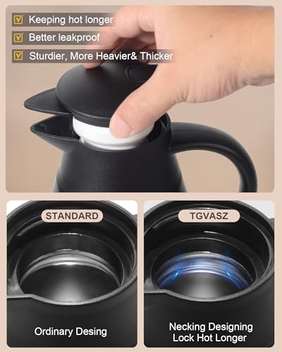 70 Oz Thermal Coffee Carafe for keeping hot (140 Count)