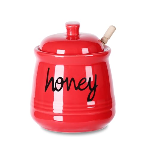 Honey Jar with Dipper and Lid (12 Ounce)