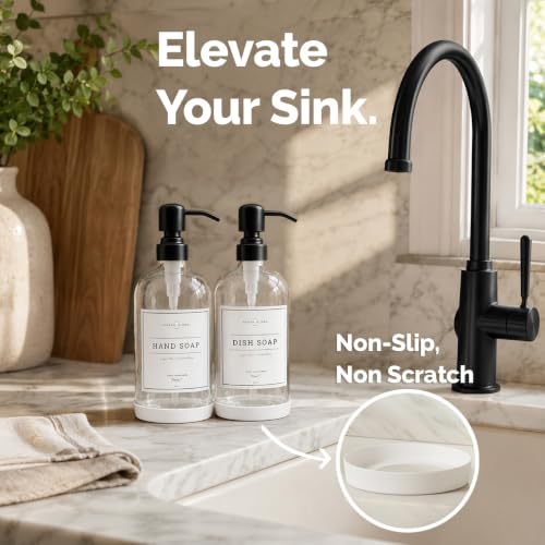 Clear Glass Soap Dispenser (2 Count)