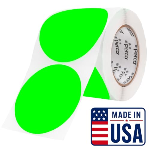 Neon Green Round Circle Dot Sticker 4