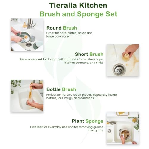 Bamboo Dish Brush Gift Set