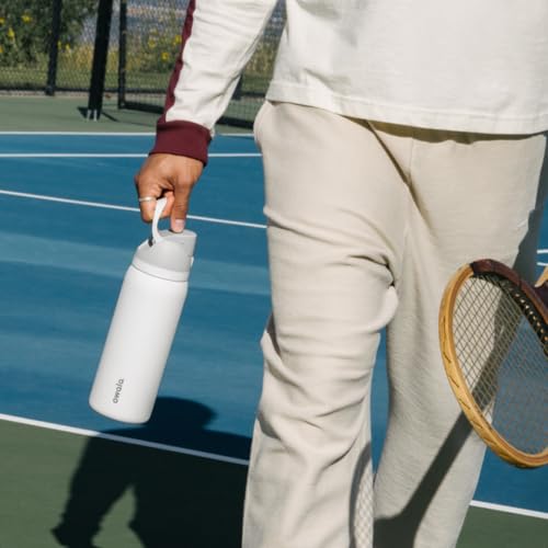 FreeSip Stainless Steel Water Bottle 40 oz Shy Marshmallow