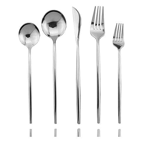 30 Piece Stainless Steel Satin Finish Flatware Set (6 Count)