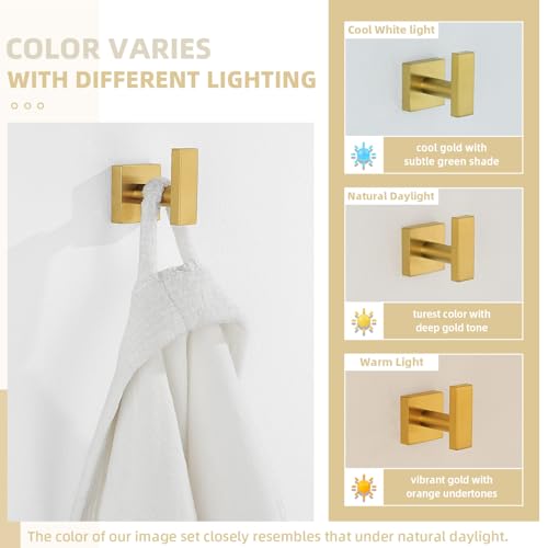 Brushed Dark Gold Towel Hook for Bathroom
