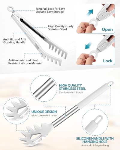 Silicone Spaghetti Spoon and Pasta Tong
