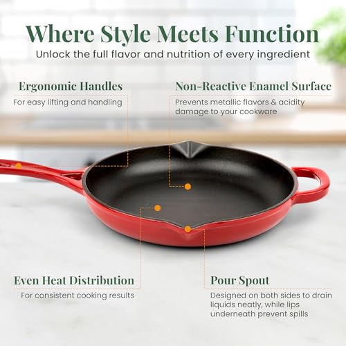 Enameled Cast Iron Skillet