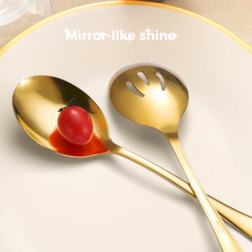Stainless Steel Serving Spoons Set (8 Count)