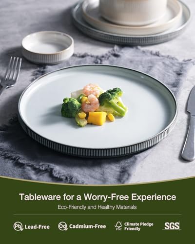 Star Stoneware Dinnerware Sets for 8 (24 Count)