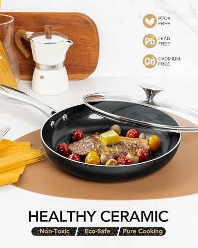 12 Inch Nonstick Frying Pan with Lid